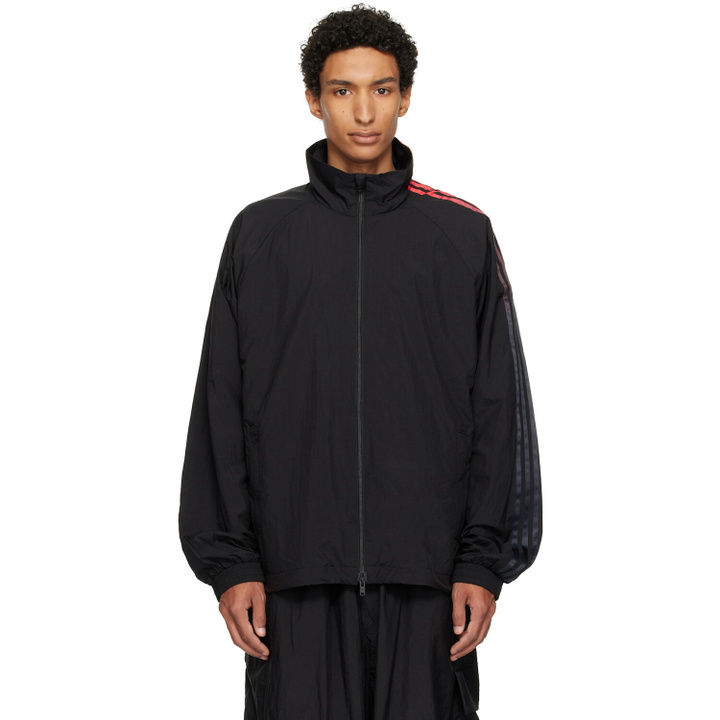 Photo: Y-3 Black Gradient 3-Stripes Nylon Track Jacket