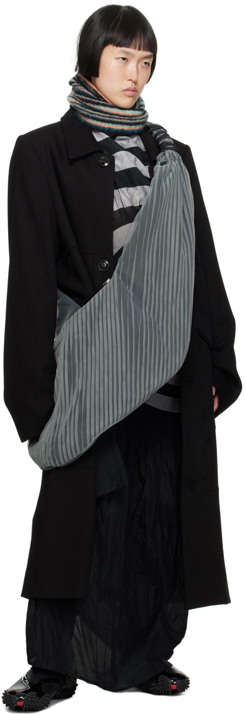 Kiko Kostadinov Blue Striped Neck Warmer Kiko Kostadinov