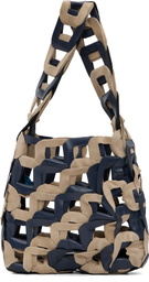 SC103 Navy & Beige Links Bag
