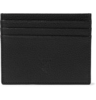 MONTROI - Logo-Debossed Full-Grain Leather Cardholder - Black