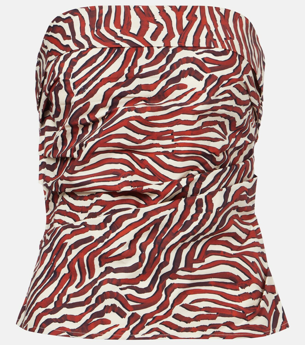 Proenza Schouler White Label Maisy printed cotton-blend tube top
