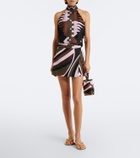 Pucci Valdimontone halterneck silk twill top