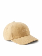 A.P.C. - Charlie Logo-Embroidered Wool Baseball Cap - Neutrals