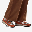 New Balance Women's W991PTY - Made in UK Sneakers in Orange/Grey