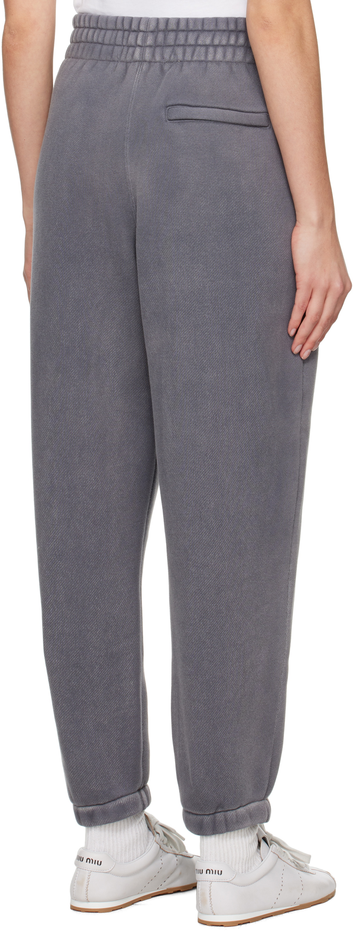 alexanderwang.t Gray Puff Logo Sweatpants