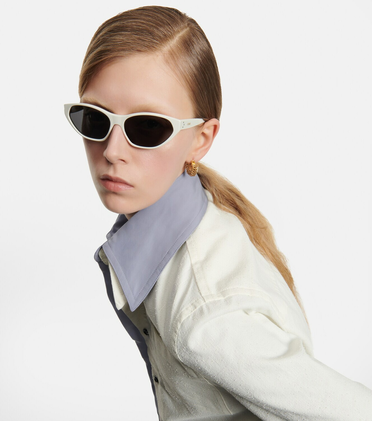 サングラス Celine Eyewear Cat-eye sunglasses Cat-eye sunglasses in white - Celine Eyewear | Mytheresa