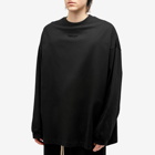 Fear of God ESSENTIALS Men's Essentials Long Sleeve T-Shirt in Jet Black