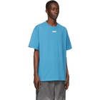 Off-White Blue Airport Tape Over T-Shirt