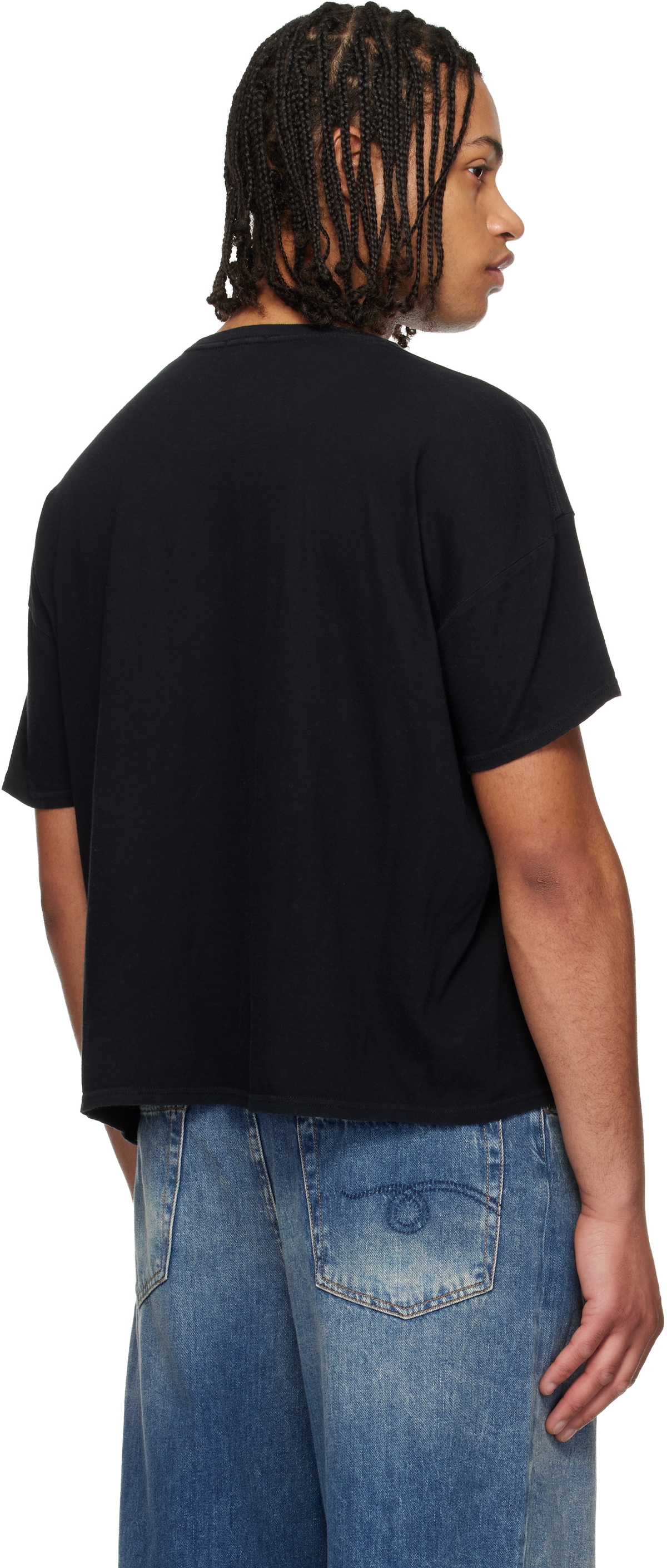 R13 Black 'I Don't Give A F' Relaxed T-shirt