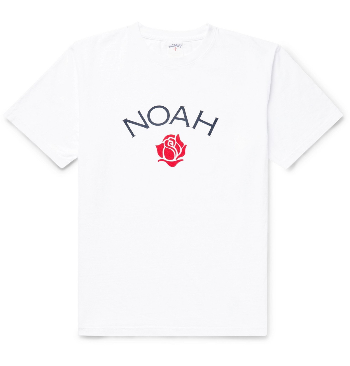 ært drivende Uensartet Noah - Logo-Print Recycled Cotton-Jersey T-Shirt - White Noah NYC