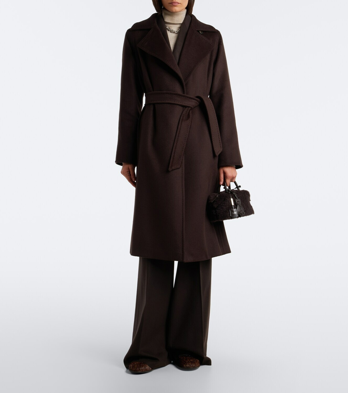 Max Mara Manuela camel hair wrap coat