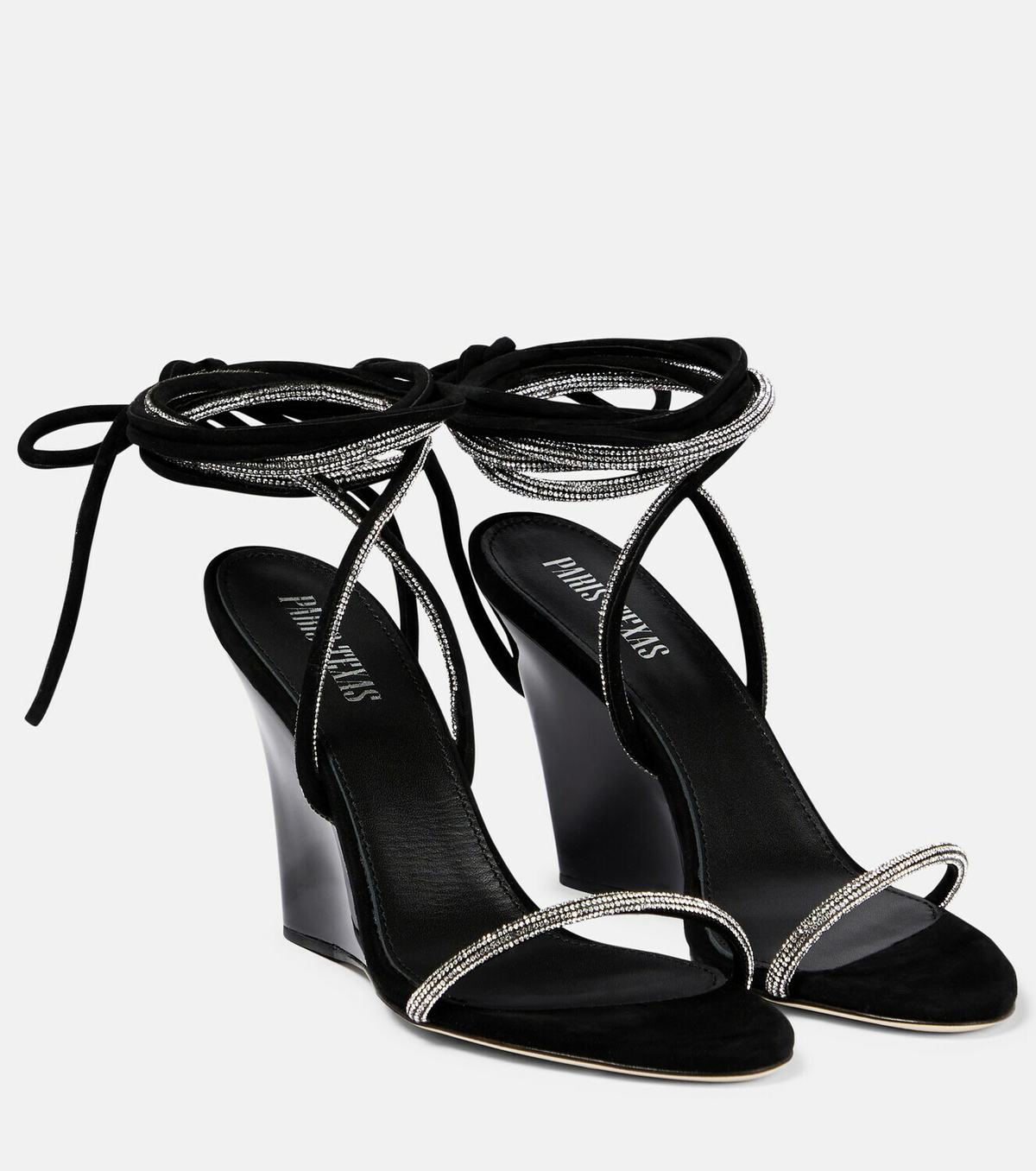 サンダル・ミュール PARIS TEXAS Women Sandals PX1560 XVTSBBLACK Black Paris Texas Black Ursula 85 High-Heel Sandals - Fabric of