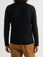 Barena - Slim-Fit Ribbed Merino Wool Rollneck Sweater - Blue