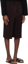 HOMME PLISSÉ ISSEY MIYAKE Brown Wear Or Wrap Shorts