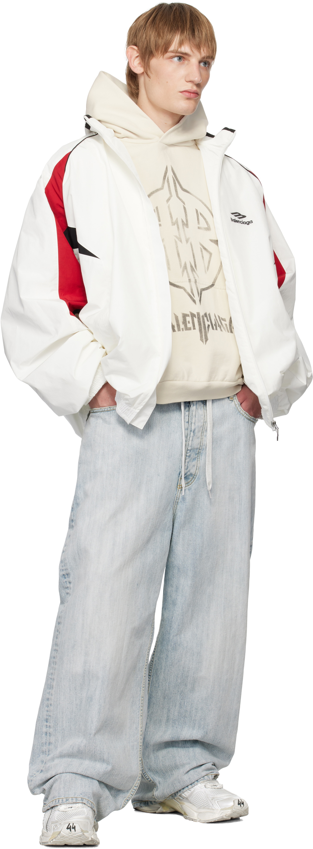 バレンシアガTRACKSUIT POPLIN SHIRT JACKET 楽天市場】BALENCIAGA(バレンシアガ) サイズ:48 19AW TRACKSUIT POPLIN