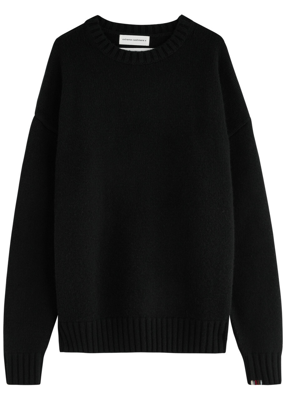 extreme cashmere x ニット　ブラック Extreme Cashmere N°383 Lovely Cashmere Jumper - Black - One Size