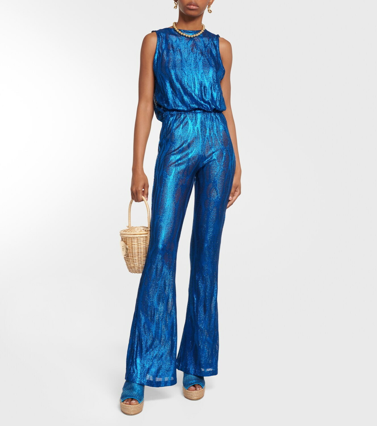 Missoni Mare Jacquard cowl neck jumpsuit