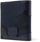 Valentino - Valentino Garavani Camouflage-Print Leather and Canvas Wallet - Men - Blue