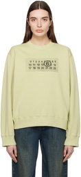 MM6 Maison Margiela Green Print Sweatshirt