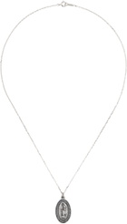 WACKO MARIA Silver Maria Medal Necklace