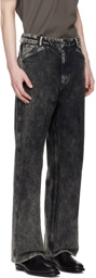 Omar Afridi Gray Five-Pocket Jeans