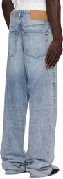 MM6 Maison Margiela Blue Layered Jeans