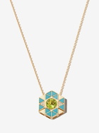 Harwell Godfrey 18K Yellow Gold Evil Eye Turquoise And Peridot Pendant Necklace