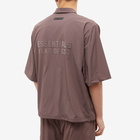 Fear of God ESSENTIALS Men's Nylon Short Sleeve Shirt in Plum