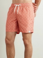 Altea - Straight-Leg Printed Swim Shorts - Orange