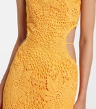 Simkhai Lyla crochet floral cotton maxi dress