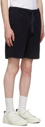 PS by Paul Smith Navy Elasticized Waist Shorts