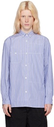 Junya Watanabe Blue Paneled Shirt