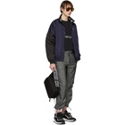 Givenchy Black and Navy Nylon Jogger Jacket