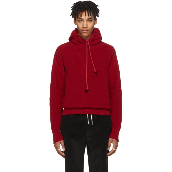 Maison margiela discount hoodie red