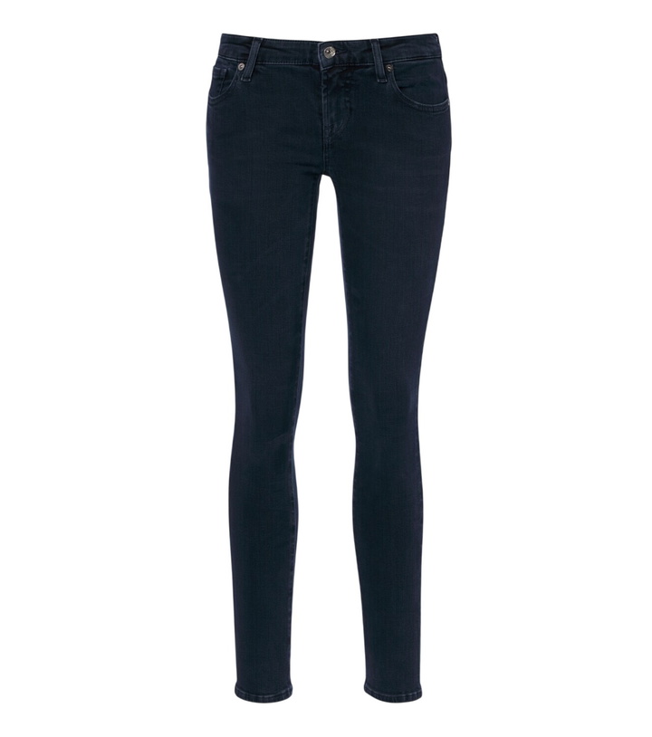 Photo: 7 For All Mankind Inkstone low-rise skinny jeans