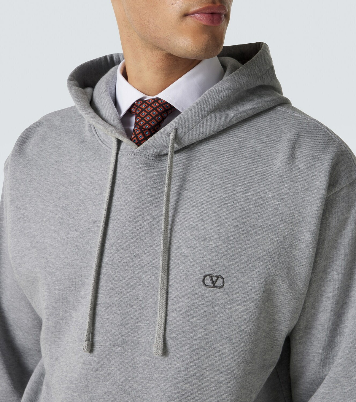Valentino VLogo cotton jersey hoodie