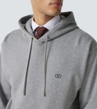 Valentino VLogo cotton jersey hoodie