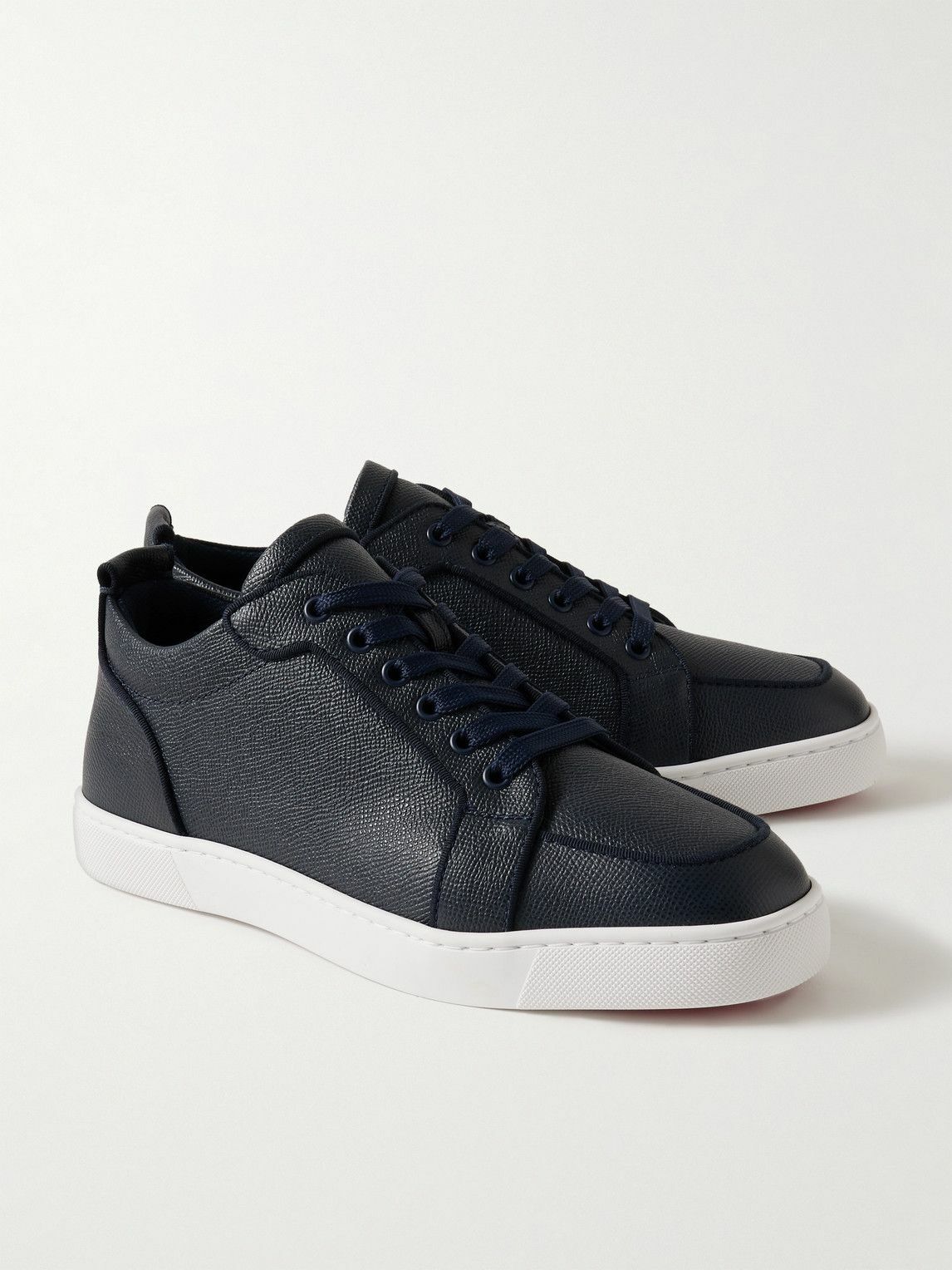 Christian Louboutin - Rantulow Orlato Cross-Grain Leather Sneakers