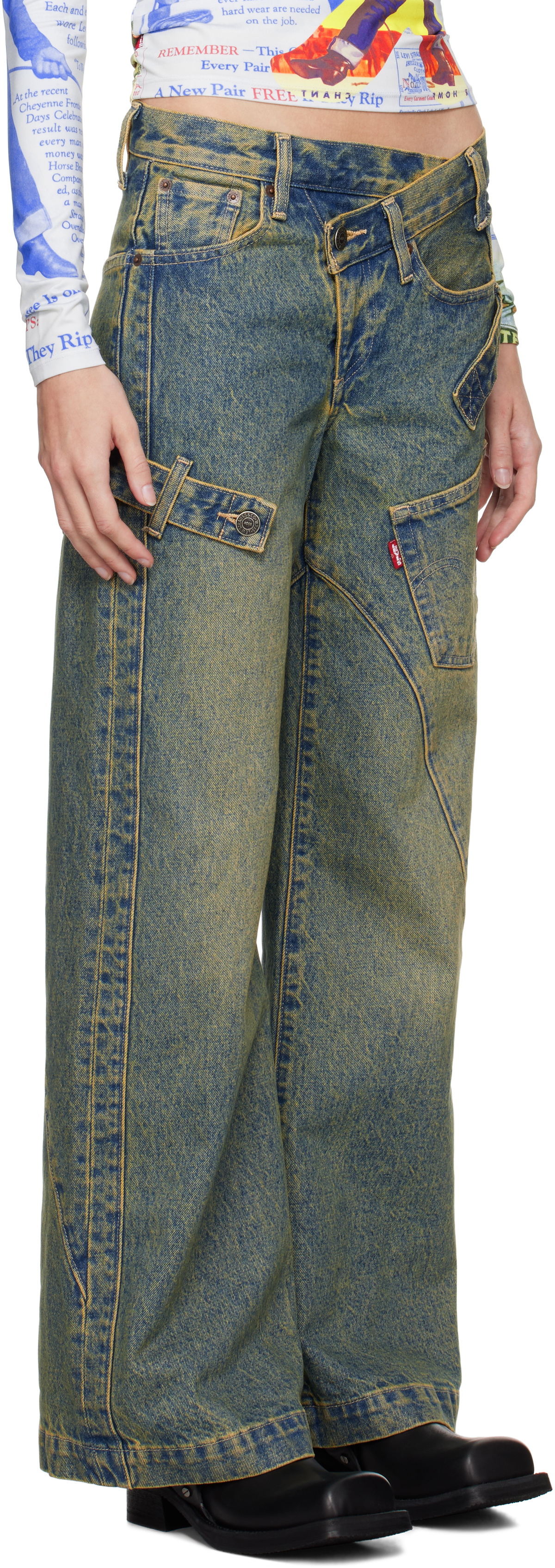Andersson Bell Blue Levi's Edition Overlay Jeans Andersson Bell