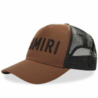 AMIRI Men's Stencil Trucker Hat in Shitake
