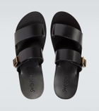 Saint Laurent Ios leather sandals