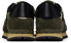 Valentino Garavani Khaki Camouflage Rockrunner Sneakers