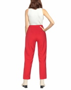 Manila Grace Womens Pants in Red