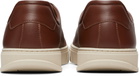 Ferragamo Brown Elastic Lace Sneakers