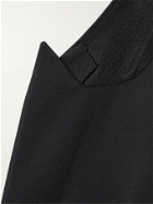 BALMAIN - Double-Breasted Jersey Blazer - Black - IT 44