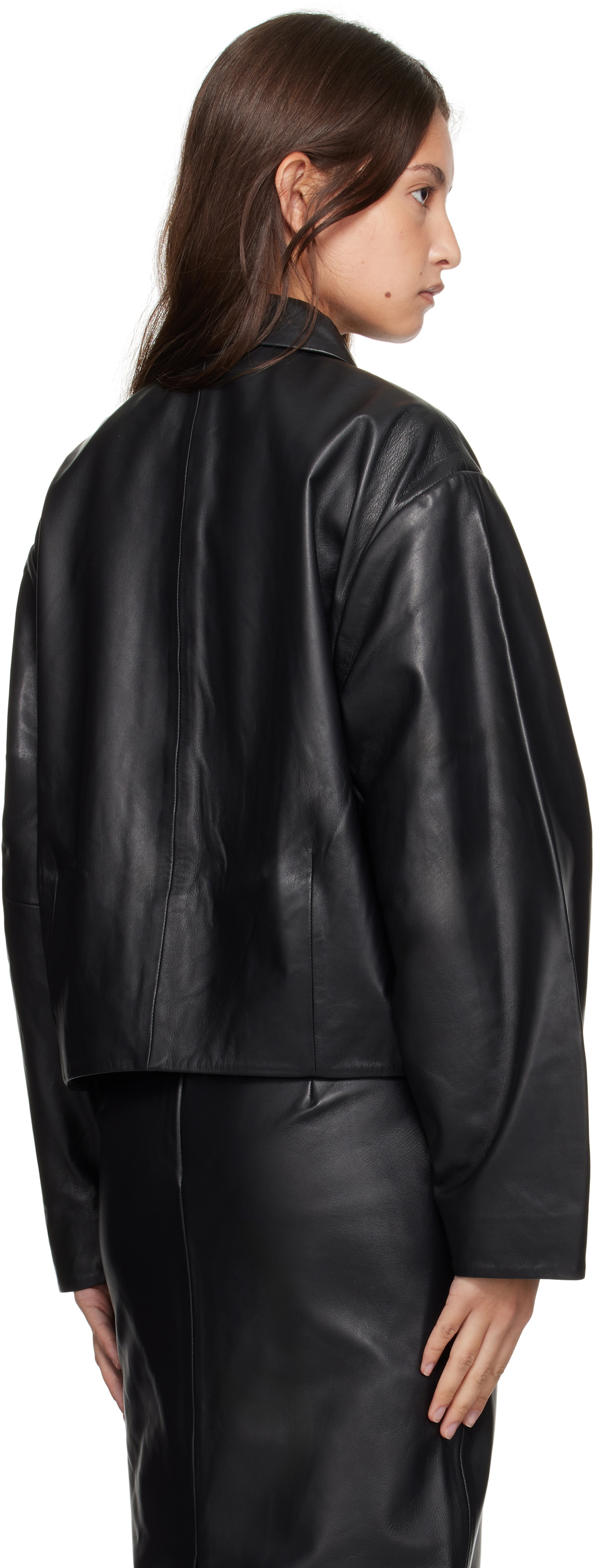 Plus Black Cocoon Sleeve Cinched Waist Blazer | Plus Size