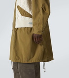 Junya Watanabe Aran wool-trimmed cotton jacket