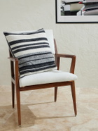 The Elder Statesman - Striped Knitted Cashmere Pillow
