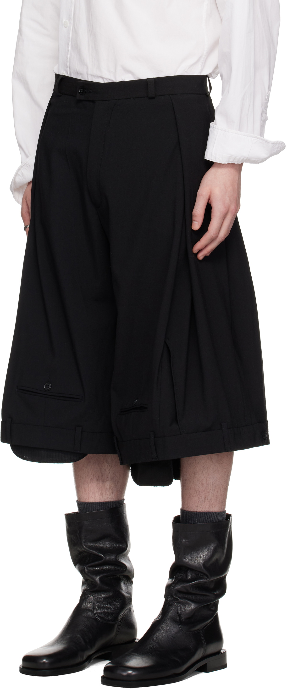 HODAKOVA Upside Down Wide Trouser Shorts