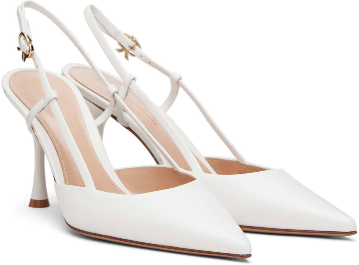 Gianvito Rossi White Ascent Heels